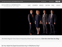 Tablet Screenshot of millerandjohnson.com